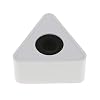 ABS Injection Molding Triangular Shaped Interview Mic Microphone Flag Station Logo - White