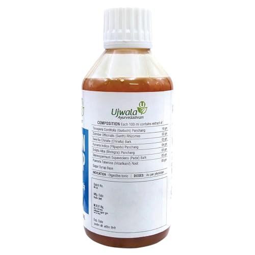 Ujwala Ayurvedashram Assicon Syrup - 200 Ml For Acidity & Gases