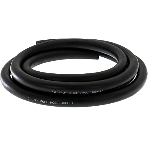 1/2 Id 10 Ft NBR Fuel Line Oil Hose, Flexible Black