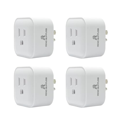 RS Smart Plug, Wifi Outlet, 15A 1875W, Works with Smart Life App, Alexa and Google Home, Timer Schedule, No Hub Required, FCC Certified and ETL Listed, 2.4G Hz WiFi Only