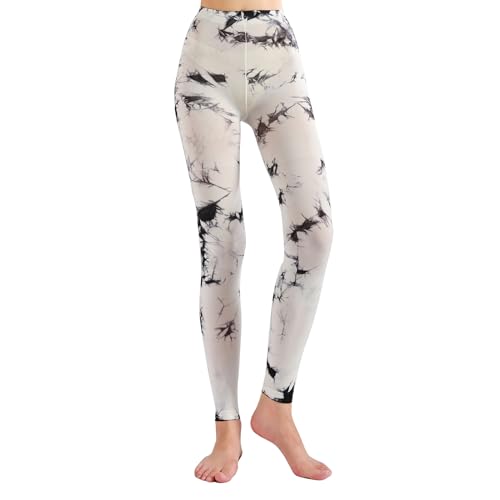 Image of Footless Tights for Women Women's Soft Full Length Leggings Light and Breathable High Waist Tight Pants