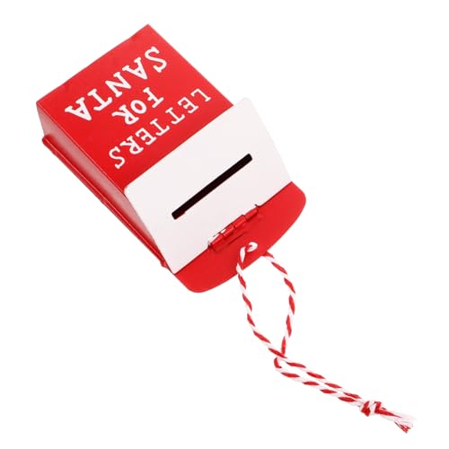 Luxshiny Weihnachtsbriefkasten Aus Metall Mit Weihnachtsmann-Motiv...