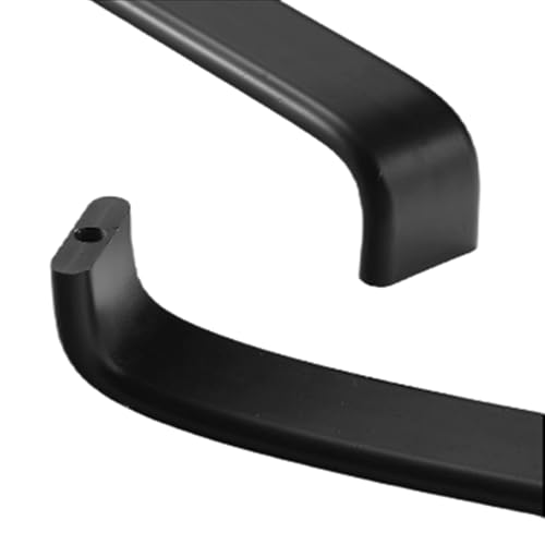 jiajulashou123 2 Piezas Tiradores de Aluminio para Puertas de Armario Tirador Moderno para Cajones con Tornillos Manijas de Gabinete Tirador de Muebles Negro para Baño (Pitch:96mm)