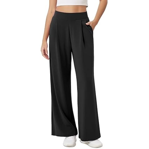 ODODOS Women's High Waist Wide Leg Pants Cover