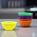 Juego de cuencos de plástico irrompible, cuencos de color multiusos, cuenco seguro para niños, juego de 6 cuencos de plástico para microondas