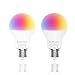 Produktbild Alexa Lampen, Bomcosy Smart Lampe WLAN Glühbirnen E27 Birne RGBW Wifi Light Bulb Kompatibel mit Amazon Alexa Echo Google Home Kein Hub Erforderlich Dimmbares Mehreren Farben (2 Stück)