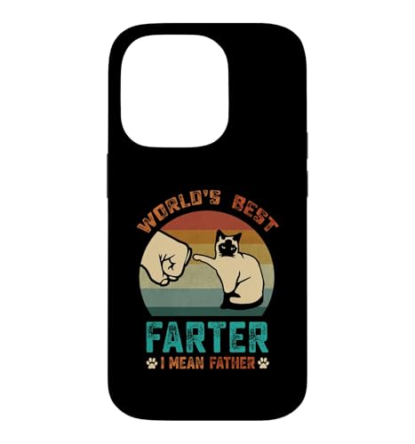 World's Best Farter I Mean Father Funny Cat ���̓� 2026 �X�}�z�P�[�X iPhone 14 Pro �p