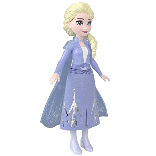 Image of Disney Frozen Toys, Small Dolls, Elsa Posable Doll with Signature Clothing Inspired by Disney Movie, Gifts for Kids