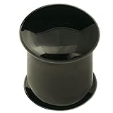 [グリーンピアッシング] ボディピアス ゴリラグラスプラグ/4ゲージ (カラー) スモーク GGP 4G ホールピアス ダブルフレア ガラス製 Gorilla Glass