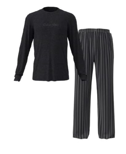 Pyjama long en coton pantalon rayé - vue 3