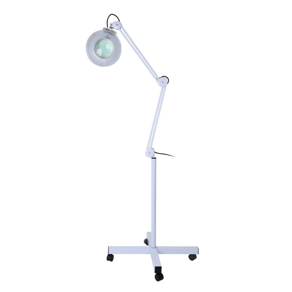 Aioneer Stand Beauty Cosmetic Makeup Lamp 5X Magnifying Lighted Magnifier Light Floor Led Light Reading Lamp