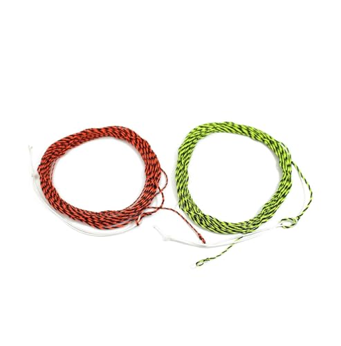 Línea de pesca Tenkara trenzada doble color 12 ft 2 piezas