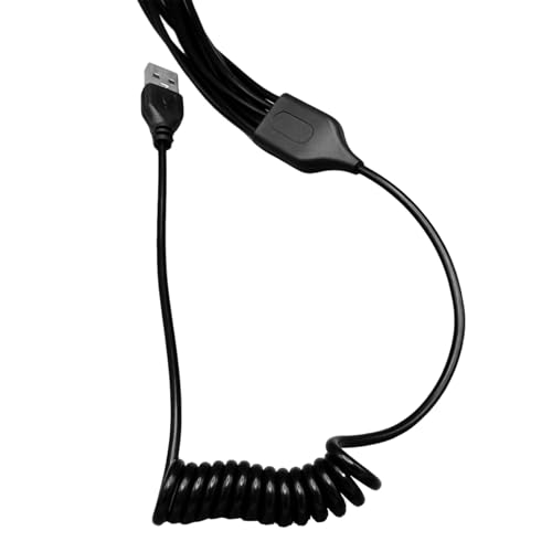 FLYXF Essential 10 in 1 USB Power Cable Multi Purpose Charging Wire Line Spring Data Cord 25cm Short Length for Easy Carry - Thumbnail 7