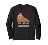 just a girl who loves walruses maglia a manica