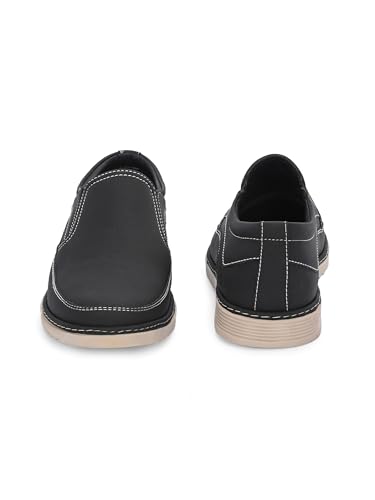 Image of STANPHORD Men Slip-On Casual Sneakers | PU Leather Water Resistant | TPE Anti-Slip Sole | Cushioned Everyday Walking Office Casual Wear (TPSG 3920)