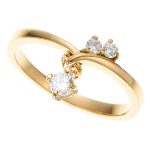 [piena] �����O ���f�B�[�X �T�[�W�J���X�e�����X316L �L���[�r�b�N�W���R�j�A V�� �s���L�[�����O �h��� (�S�[���h / 15��)