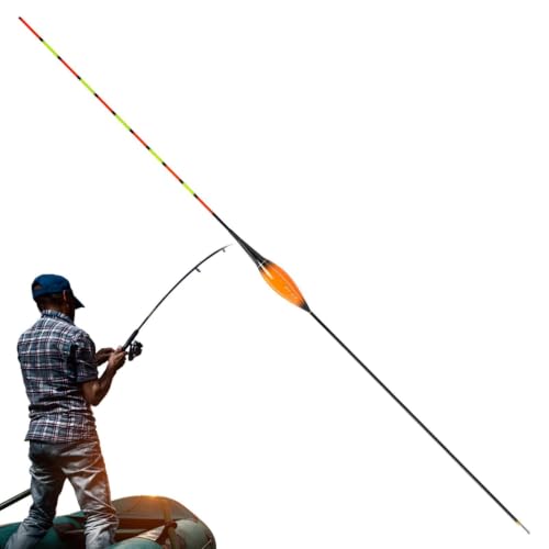 shjxi Lot de 10 flotteurs de pêche flottants à changement de couleur