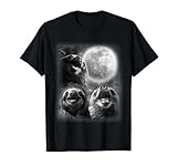 Three Sloths Moon Wolf T-Shirt