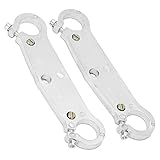 Qiilu Front Fork Lower Yoke Triple Tree Clamp, 2pcs Front Forks 22mm/0.87in Yoke Upside Down Replacement for Mini Motor Dirt Bike Motorcycle