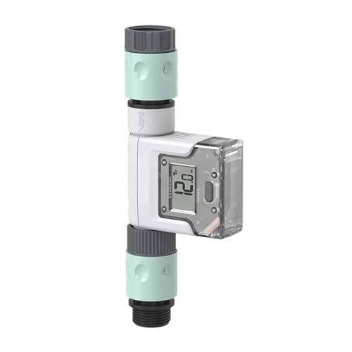 Medidor De Flujo Agua Inteligente Wifi For Manguera Jardín Al Aire Libre Riego Rv Viaje Medición Del Consumo Rendimiento Estable