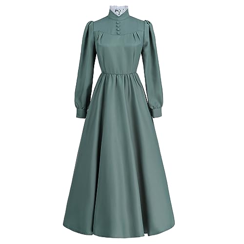 Amazon.com: Nuoqi Victorian Dress for Women 1800s Victorian Style Dress  Green Edwardian Costume S : Clothing, Shoes & Jewelry