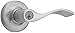 Kwikset 405BL-S Balboa Reversible Keyed Entry Door Leverset with SmartKey, Satin Chrome