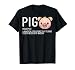 Pig Definition Bacon Funny Bacon Lovers Bacon T-Shirt
