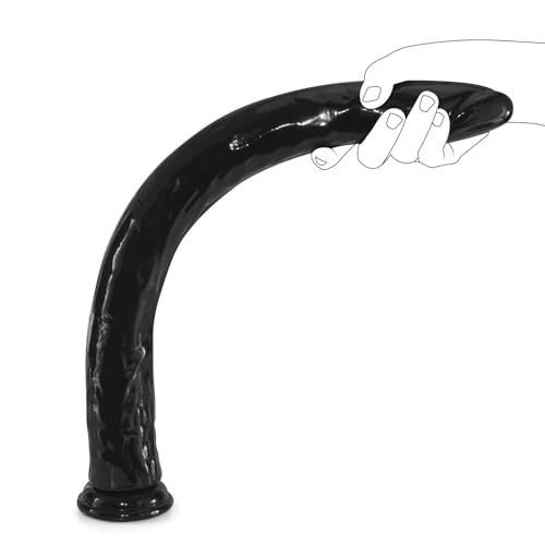 Gode extra long 46 cm réaliste avec ventouse souple pour adultes (S)