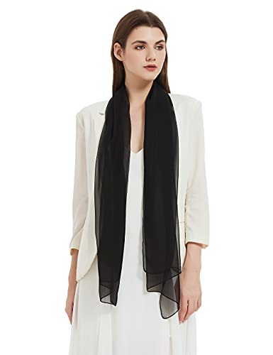 PANTONIGHT Long Chiffon Sheer Scarf For womens