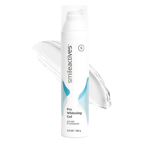 Smileactives Teeth Whitening Gel for Toothpaste with Clinical-Grade Hydrogen Peroxide,