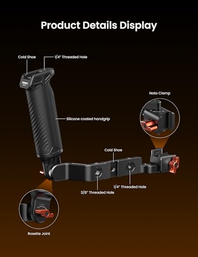 Image of Hohem BH-01 Adjustable Sling Gimbal Handle for iSteady MT3 /M7 /M6 /MT2, Ergonomic L-Grip Low Angle Shooting