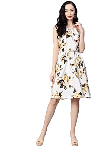 Image of arriva fab Women's Knitted Polyster Printed Dress