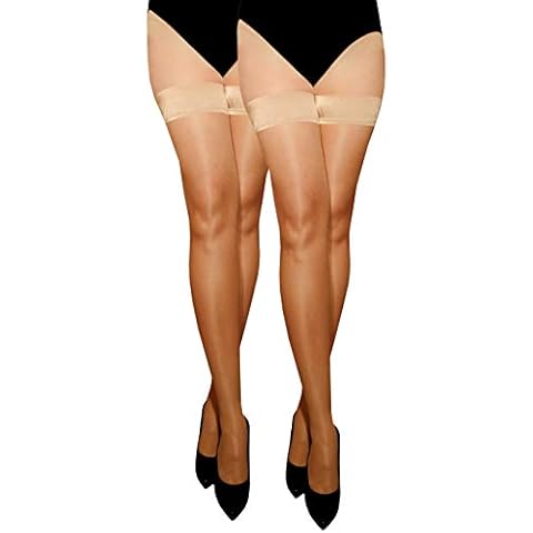 Marilyn transparente halterlose Strümpfe im 2er Pack Cover