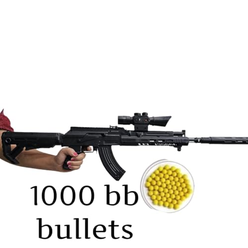 Image of TILLU TIM TIM TOYS Assaulted Toy Gun 99CM Long with 1000 BB Bullets for Kids Sniper Guns /Rifle Guns /Machine Gun Toy /Outdoor Activity /Airsoft Toy Gun
