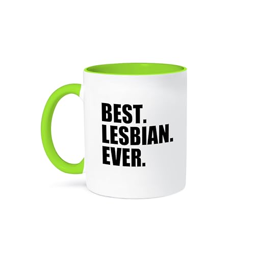3dRose - Best Lesbian Ever - Fun humorous gay pride gifts for her - funny - humor - black text - Mug - (mug-151522-12)