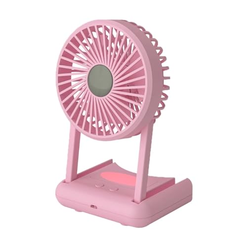 Ventilateur de bureau USB Feng Shui pliable blanc contre la chaleur estivale avec LED