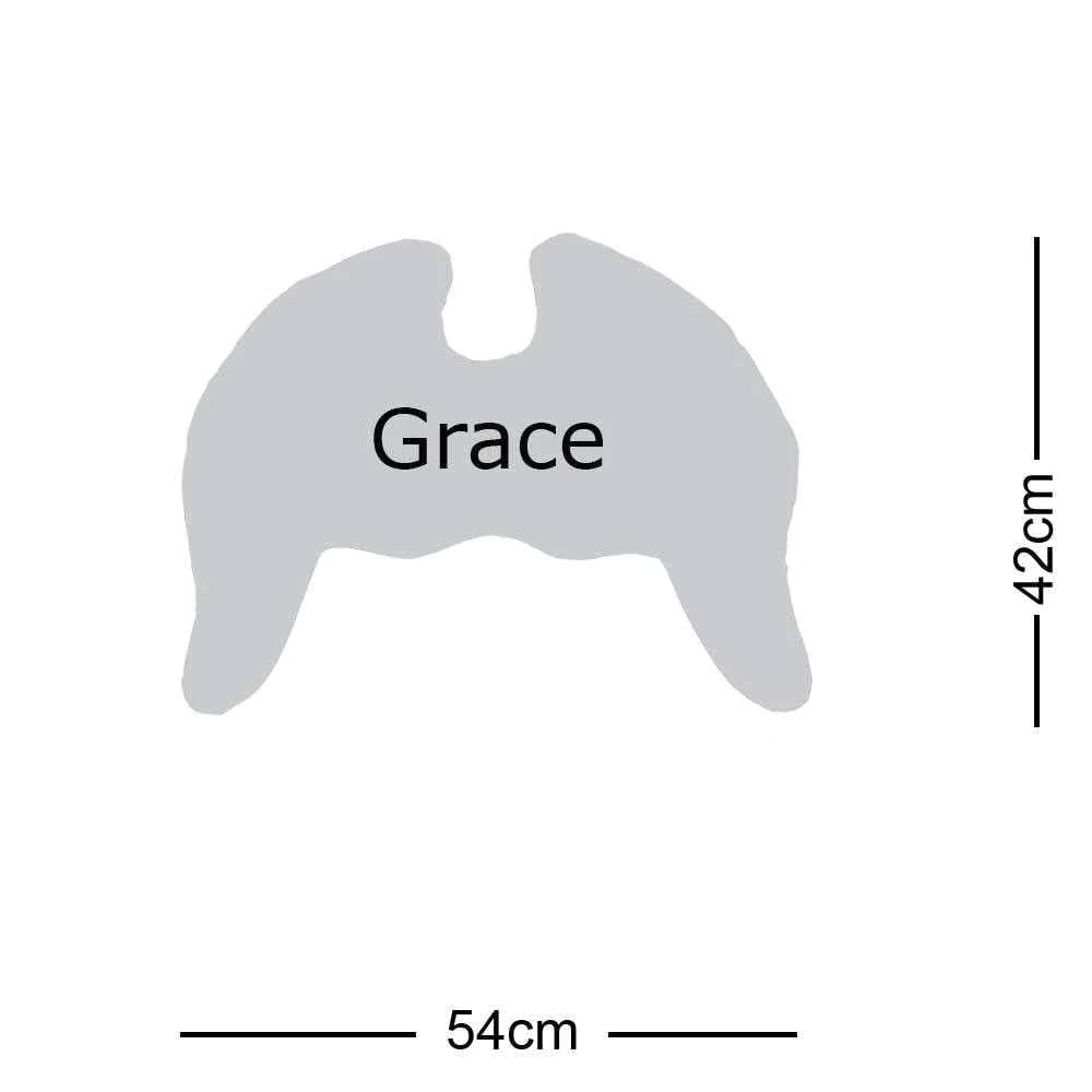 Flügelkissen, Grace (S) Naboa - Bezug und Füllung. Dekokissen vom Designer, Ergonomisches Kissen, Nackenkissen, Lendenwirbelkissen, Lesekissen, Kuschelkissen