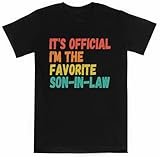 its official im favorite son t-shirt manica corta nera per bambini