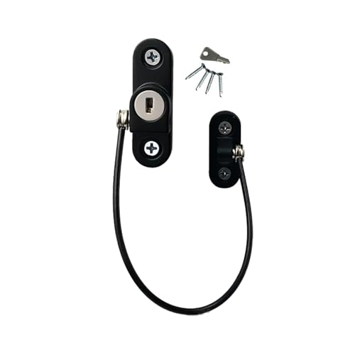 Babyprof Windwes - Protector de ventana para bebé, clip anticaídas, pestillo ajustable para niños, limitador de panel deslizante para seguridad en la habitación, soporte de protección del hogar para