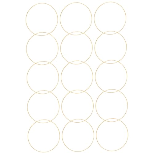 Estructura circular de metal COHEALI para armazón de alambre para manualidad y aros de pared 8