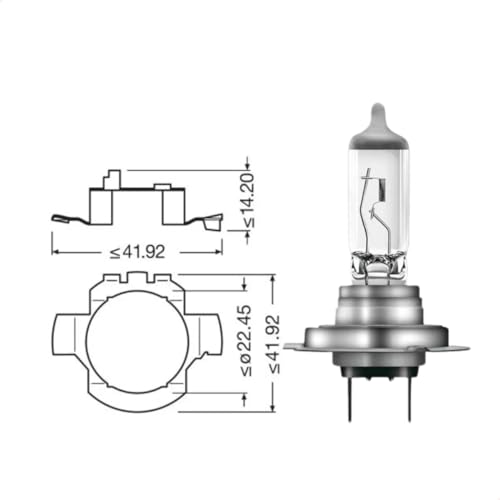 Osram ORIGINAL H7, Halogen-Scheinwerferlampe, 64210, 12V PKW, Faltschachtel (1 Stück), 4er Packung – Ansicht 5