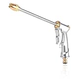 Contenu de l'emballage : vous recevrez un pistolet pulvérisateur métallique à long manche, doté d'un design pratique et d'un fonctionnement simple, capable de répondre à divers besoins quotidiens en matière d'arrosage.