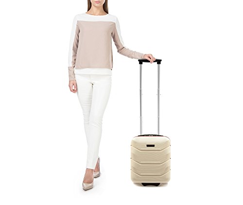 WITTCHEN kleine koffer handbagage kofferwagen afmetingen 32 x 25 x 42 cm capaciteit 25 L gewicht 2 KG ABS Wit - Image 7