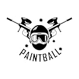 Pegatinas de pared de paintball, armario pequeño - 28x42 cm