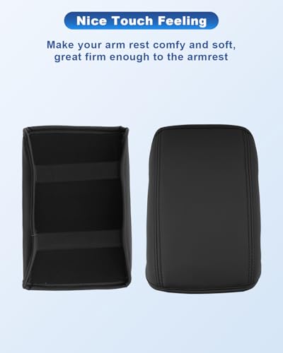 Image of CDEFG for 2025 2026 Kia K4 Center Console Cover, for 2025 2026 Kia K4 Accessories Armrest Cover, 2025 2026 Kia K4 Middle Console Pad Arm Rest Cushion Leather Cover
