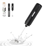 GRIFEMA Espumador de Leche USB Recargable Batidor de Leche Espuma electrico, 13000 RPM, Ergonómico, Fácil De Limpiar, Mini Batidor Leche Espuma para Cappuccino, Café Bulletproof, Matcha