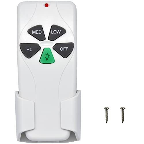 CENMING Replacement Ceiling Fan Remote Control for Harbor Breeze Hampton Bay 3-Speed w/Light Dimmer 303.9MHz for FAN-11T L3HFAN11T 35T1 CHQ8BT7030T UC7030T CHQ7030T 2AAZPFAN53T FAN-53T(Remote Only)