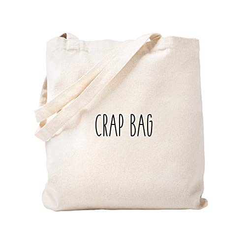 CafePress Friends Crap Bag Natural Canvas Tote Bag, Reusable Shopping Bag