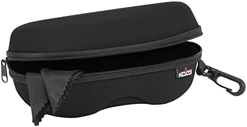 NoCry Storage Case for Safety Glasses with Velvet Lining, Reinforced Zipper and Handy Belt Clip
