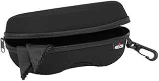 NoCry Storage Case for Safety Glasses with Velvet Lining, Reinforced Zipper and Handy Belt Clip